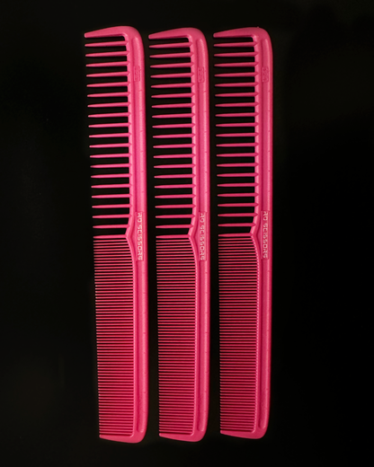 8” Carbon Wide / Fine tooth combo comb